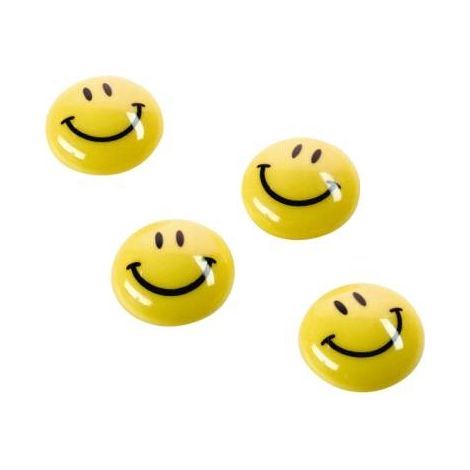 magnetoplan Magnet Smilies 16672 30mm gelb 6 St./Pack (1/5)
