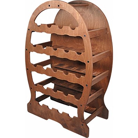 Botte portabottiglie - Specifiche: 13 pos. - chiaro cm. 37 x 27 x h.62 (1/4)