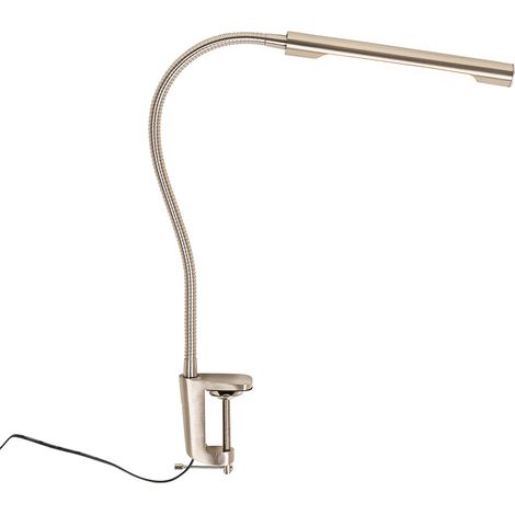 Klemm-Schreibtischlampe Stahl inkl. LED mit Touch-Dimmer - Lionard