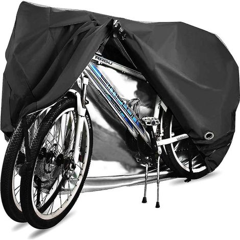 Housse de vélo pour 2 vélos, imperméable et respirante, en tissu 210D, avec boucles de verrouillage. Neuve.-AquaForge (1/3)
