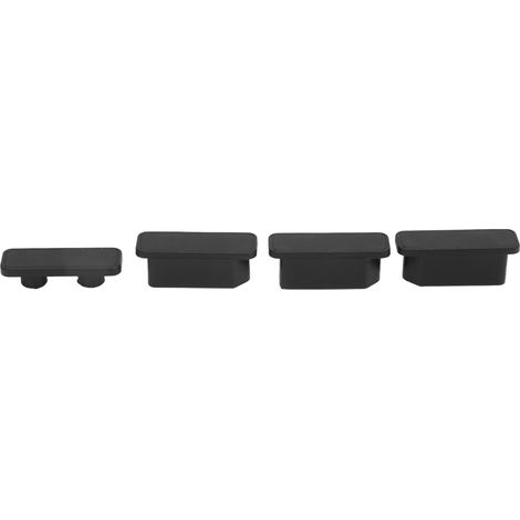 Lot de 4 bouchons anti-poussière étanches noirs avec autocollants pour batterie FPV (modèles volants combinés). (1/5)