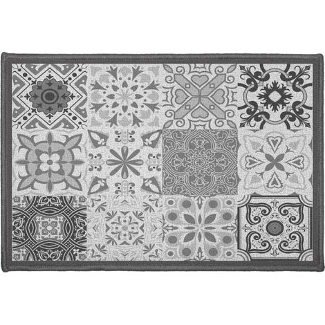 Tapis Déco Rectangle "Persane" 40x60cm Gris