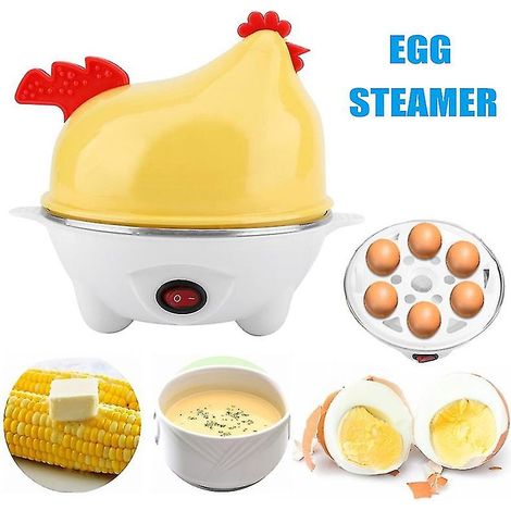 CREA Mini Electric Egg Cooker 6 Eggs Automatic Steamer Boiler Kitchen Tools (1/4)