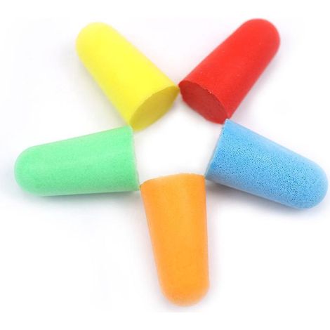 bouchons D'oreille En Mousse Souple Bleu Poudre Orange 30 Pcs 35 Db - Pack De 30 Colors (1/5)