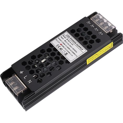 120-W-LED-Netzteil (12 V DC), Hohlgehäuse, schnelle Wärmeableitung, Konstantspannung, 100–264-V-Wechselstromadapter (1/5)