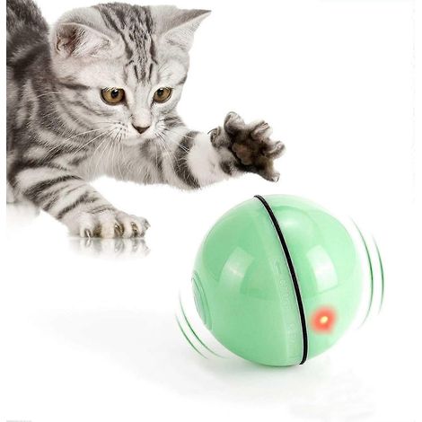 Balle interactive pour chat avec lumière LED, balle auto-rotative à 360 degrés, rechargeable par USB (1/5)
