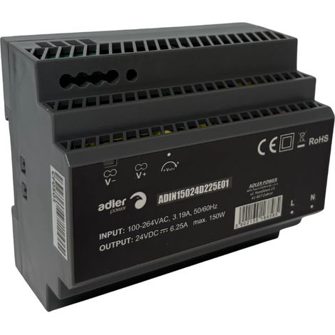 ADIN15024: Alimentatore DIN 24V 150W ADLER