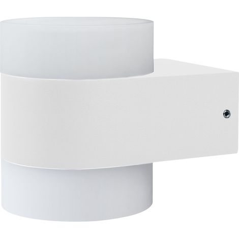OSRAM UpDown Puck applique LED, blanc chaud 3000 K, éclairage extérieur, 13W, éclairage vers le haut et vers le bas, IP44, 980lm, aluminium moulé sous pression, blanc