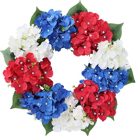 Guirlande En Forme De Drapeau Américain - Pour Porte Extérieure Ou Intérieure - Décoration Pour Fête Nationale - 50 Cm - 1 Pièce (1/5)