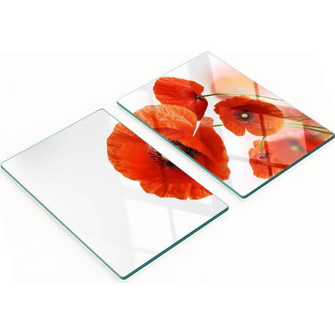 Set Küchenbretter aus gehärtetem Glas mit Maki-Muster, 2 x 40 x 52 cm (1/5)