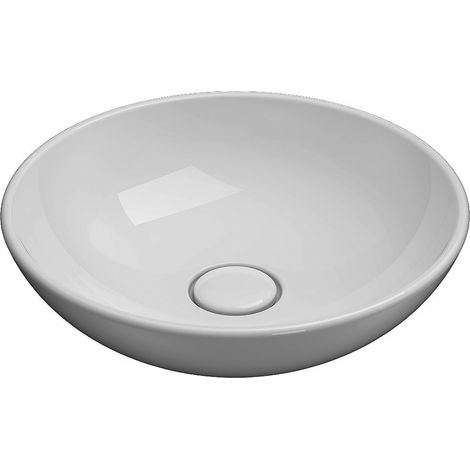 Lavabo en céramique à poser Ø40 cm Globo Free LAT41BI  Blanc - Céramique (1/4)