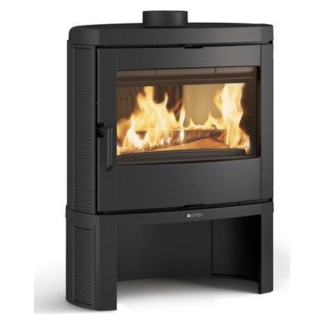 Nordica – Poêle à bois en fonte 7,7 kW – Évacuation fumées Ø 150 mm – Longueur bûche 50 cm – Rendement 81,8 % – Flamme verte 7 étoiles (1/10)
