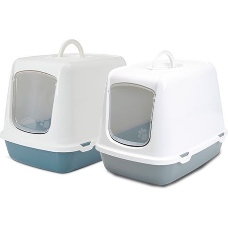 Sandkasten Oscar Katzen WC OSCAR CATS GRAU UND WEISS