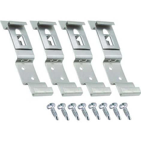Pack of 4 license plate holders – Universal stainless steel license plate holder + screw set – Car, trailer and truck license plates – License plate holder MUMU