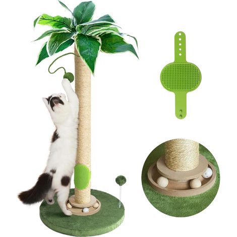 Griffoir pour Chat 88cm avec Balle, Jouet (1/5)