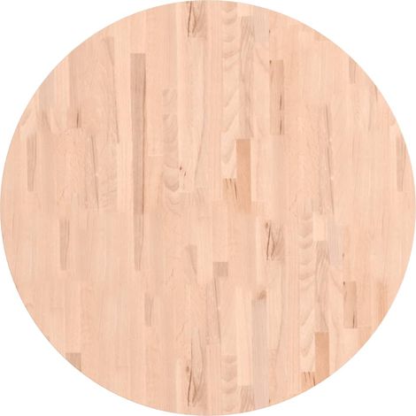 Dessus de table Dessus de bureau Plateau de table Ø90x4 cm rond bois massif de hêtre