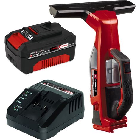 Einhell BRILLIANTO 18v Cordless Window Cleaner Vacuum Power X-Change + 4AH Kit (1/5)