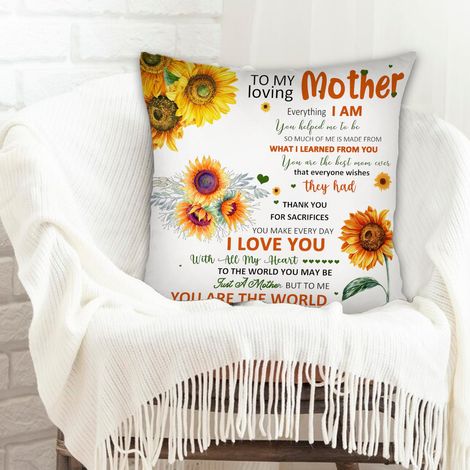 Housse de coussin facile d'entretien pour mariage, anniversaire, naissance de bébé (1/5)