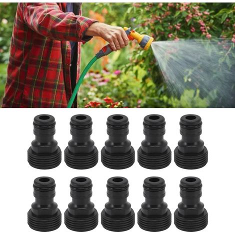 Lot de 10 raccords rapides en plastique G3/4 25 mm à filetage extérieur, raccords de robinet à filetage renforcé (1/5)