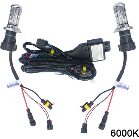 Bombilla LED de xenón HID, 35 W, H4, HID, bixenón, de repuesto, doble haz, 6000 K (1/4)