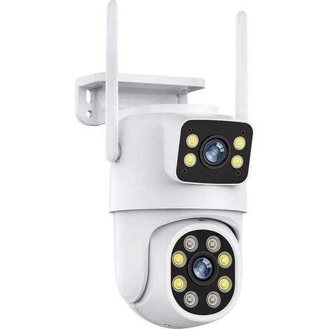 Caméra de sécurité à Domicile 8MP PTZ caméra extérieure Vision Nocturne Double écran détection Humaine 4MP Protection de sécurité CCTV Surveillance caméra IP(8MP NO SD Card) (1/5)