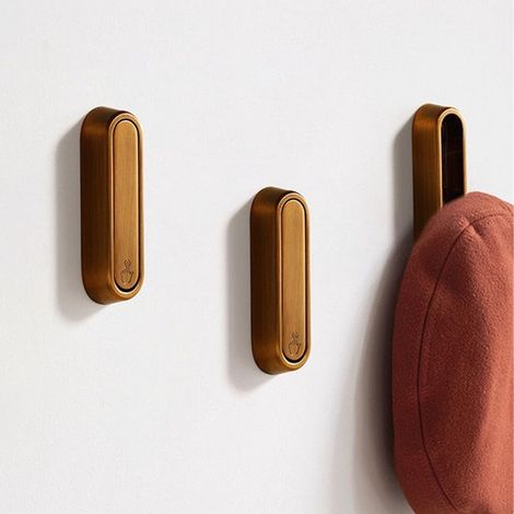 Juego de 4 ganchos de pared plegables - Sistema de colgado multifuncional para baño, dormitorio y pasillo - Alta calidad, ahorra espacio