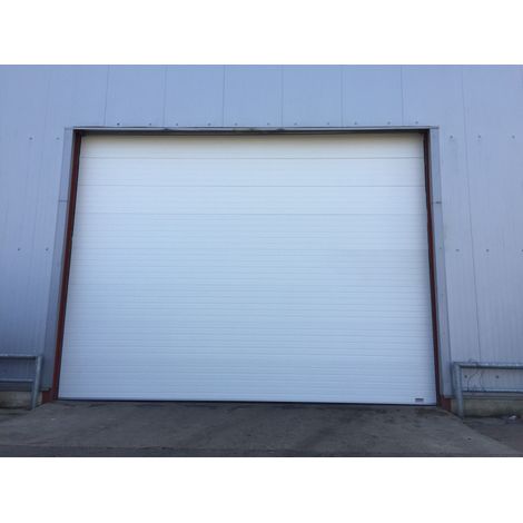 Porte Sectionnelle Industrielle L3.5M x H4.5M Blanche ral 9010 RL420mm