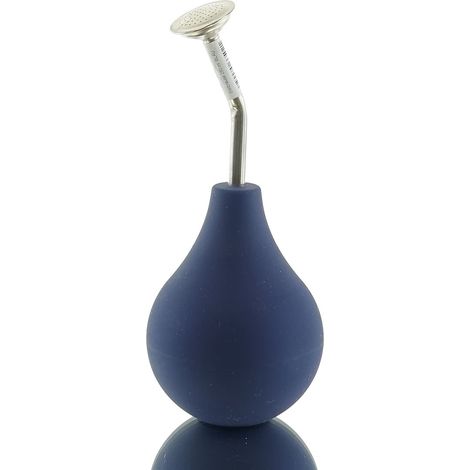 GEDA – Poire d'arrosage bonsaï Pro – Bleue, col court, tube chromé 9,5 cm, 250 ml (1/2)