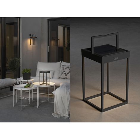 4in1 Akku Tischleuchte PORTOFINO, per Solar & USB aufladbar, mit Wandhalterung (1/5)