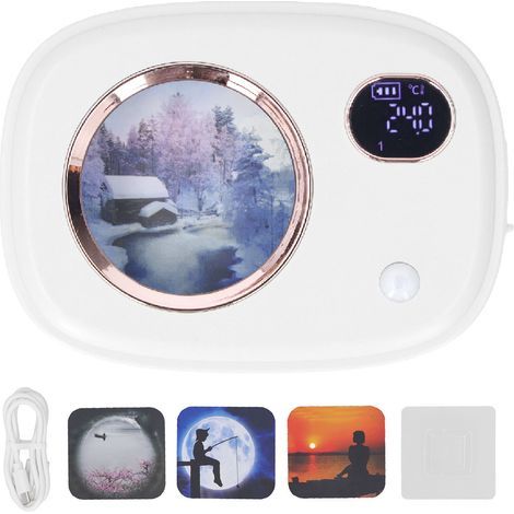 Diffuseur de parfum à ultrasons avec affichage numérique intelligent pour aromathérapie, idéal pour les toilettes, le salon et les hôtels (blanc). (1/5)