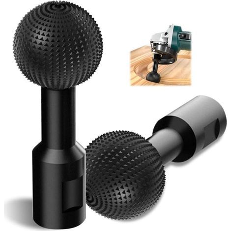 1 unidad de fresa esférica para tallar madera - Herramienta para tallar madera y metal - Fresa tallada - Broca de pulido para tallar madera de 14 mm para - Amoladora angular de 115/125 (1/4)