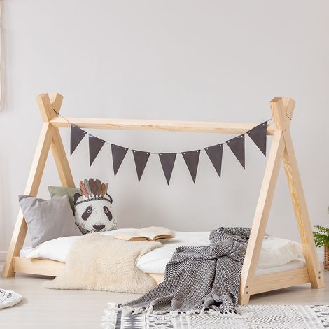 Lettino cabana 90x200 sommier incluso Tessa Legno