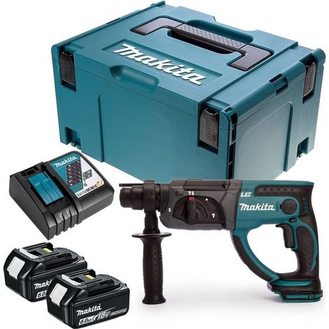 Meißelhammer SDS-Plus 2J 18V LXT (2x6,0 Ah) in MAKPAC - MAKITA DHR202RGJ