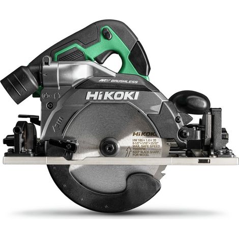 Scie circulaire Ø165 cap.66 MVolt 36V Brushless semelle adaptrail solo HitCase HIKOKI C3606DUMW2Z
