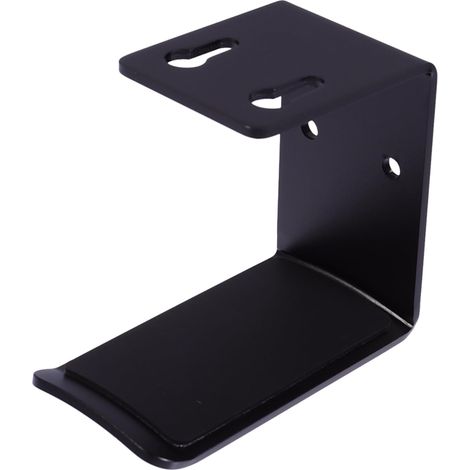 Support pour casque audio en aluminium, avec ruban adhésif puissant - noir (1/5)
