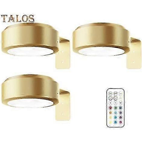Lampada da parete con telecomando, 100 lumen, alta luminosità, dimmerazione continua, 3 modalità di luce, alimentazione a batteria, nessuna foratura necessaria. Lampada perfetta per quadri e oggetti d (1/5)