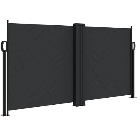 Maison Exclusive - Tenda da Sole Laterale Retrattile Nera 120x1000 cm