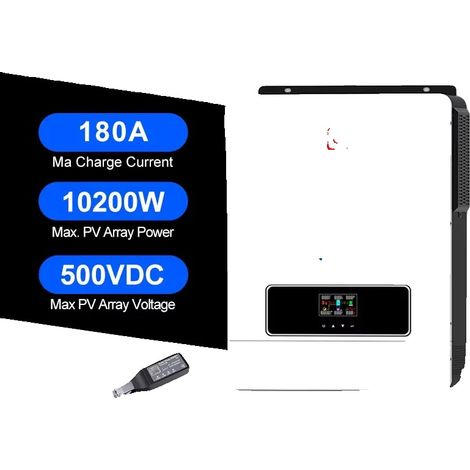 Onduleur Solaire Hybride, Double Entrée et Sortie, Technologie MPPT, ISolar-SML-V-10.2KW-WIFI, 220-240V, 48V (1/2)