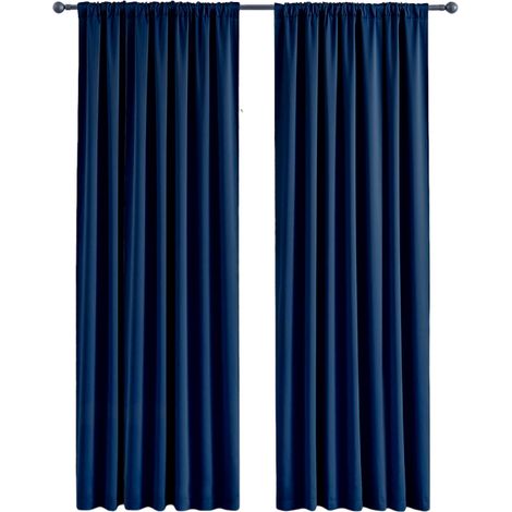 Rideaux occultants pour chambre à coucher, tissu isolant thermique, adaptés à une chambre à coucher, lot de 2, 168 x 137 cm