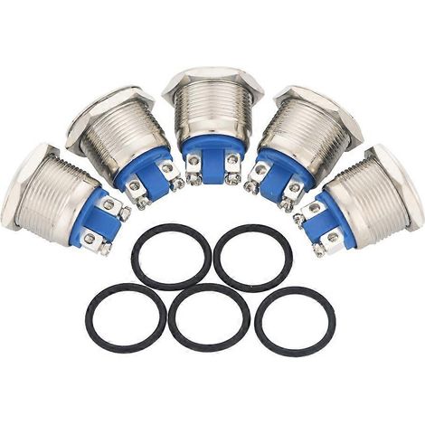 Interrupteurs à bouton-poussoir métalliques pour automobiles, étanches, à tête plate (1/5)