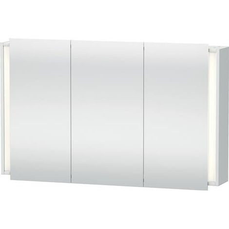 Armoire à miroir Ketho 1200x180mm blanc mat