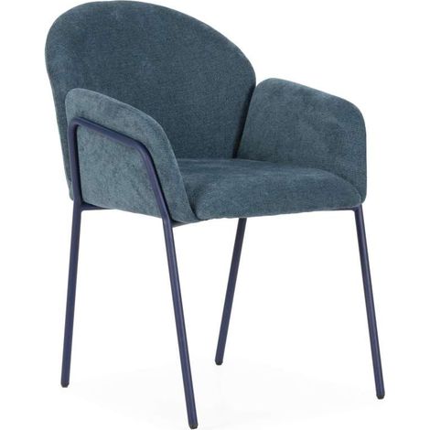 Pack de 2 sillas md-Sabela en madera barnizada en negro asiento cuerda trenzado a mano, 78cm(alto) 49cm(ancho) 51cm(largo) (1/5)