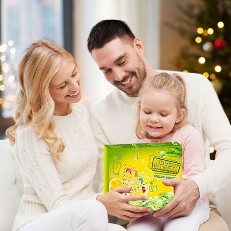 Weihnachts-Adventskalender, 24 Tage Countdown, Strohhalme, Ornamente, Spielzeug, Gastgeschenke für die Weihnachtsfeier, Geschenke für Kinder, Jungen und Mädchen (1/3)