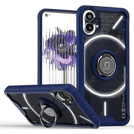Coque de téléphone 5G avec anneau de maintien, support et plaque magnétique - Coque hybride TPU et acrylique pour une protection renforcée (1/5)