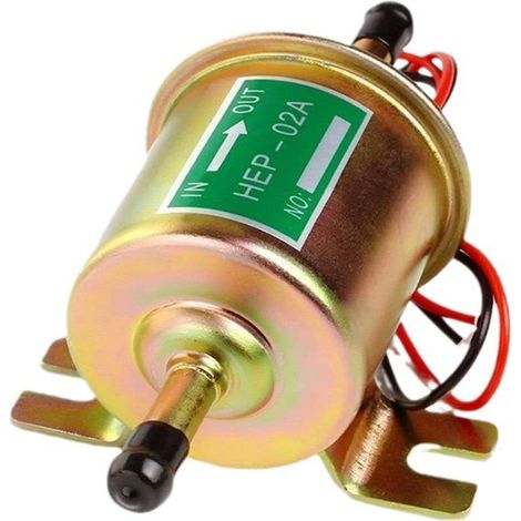 Bomba de combustible eléctrica de 12 V (2,5-4 PSI), bomba de combustible universal, HEP-02A, apta para gasolina y diésel. (1/4)