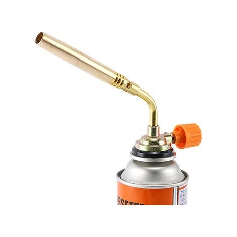 Torche à gaz butane – Brûleur à flamme pour soudage et barbecue – Allumage manuel – Cuivre et acier inoxydable – 50g à 140g/h