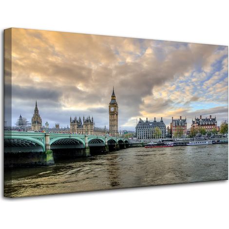 Leinwanddruck Architektur London Big Ben 80x50