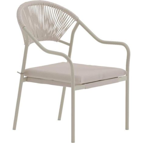 Chaise de Jardin "Paros"  84cm Beige (1/4)