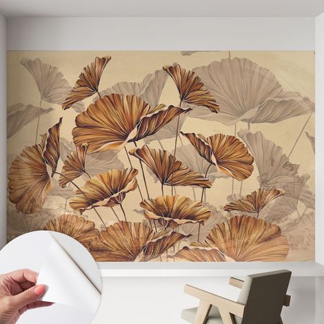 Carta da parati autoadesiva - Fotomurale adesivo - design elegante - stile moderno - Eleganza autunnale 152x104 cm (1/5)