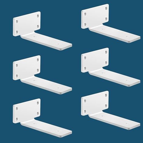 Set of Industrial Wall Brackets, Heavy Load Brackets, Wall Shelf Brackets (15 cm) (1/5)